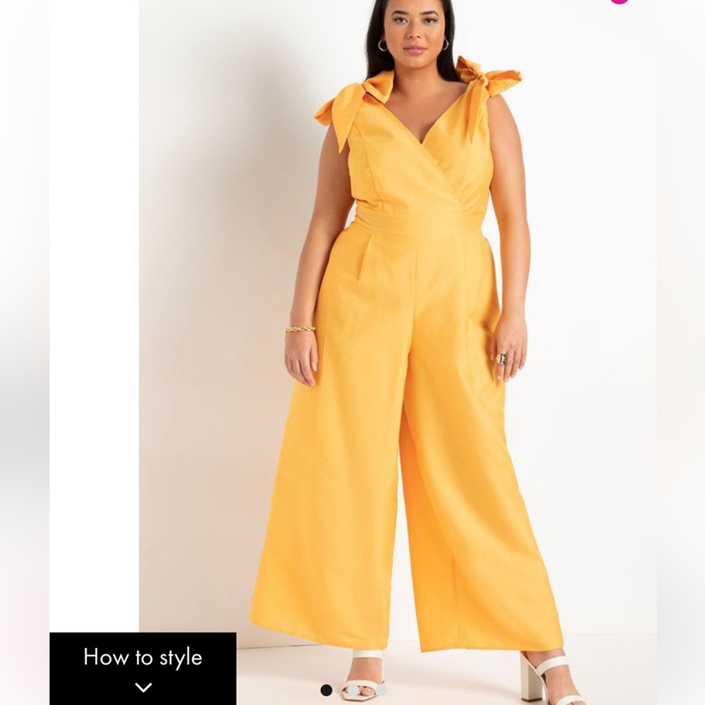 Tie Strap Wide Leg Jumpsuit